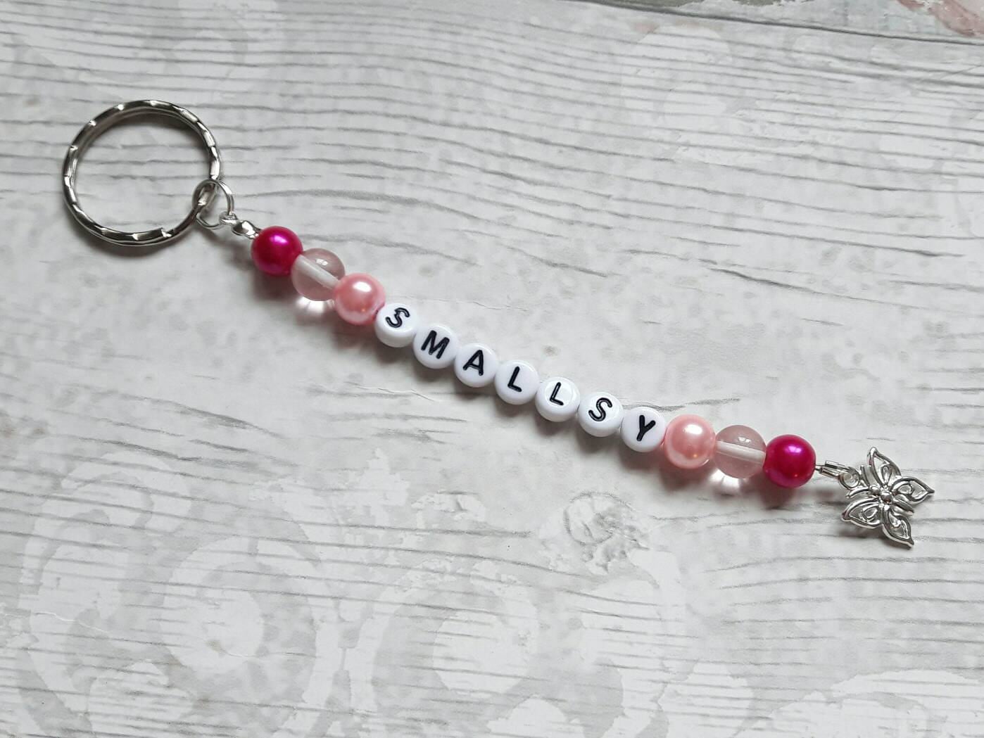 personalised name keyring, personalised bag charm,back to school zip tag, book bag charm, coat zip pull, bag tag
