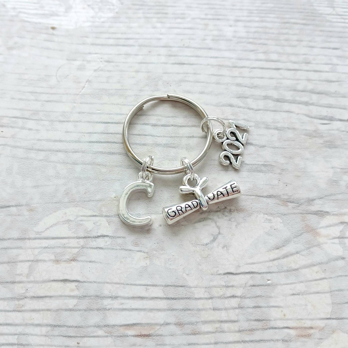 2023 graduation keyring, graduate keychain, scroll keyring, leavers bagcharm, personalised present, gift for graduate, class of 2022