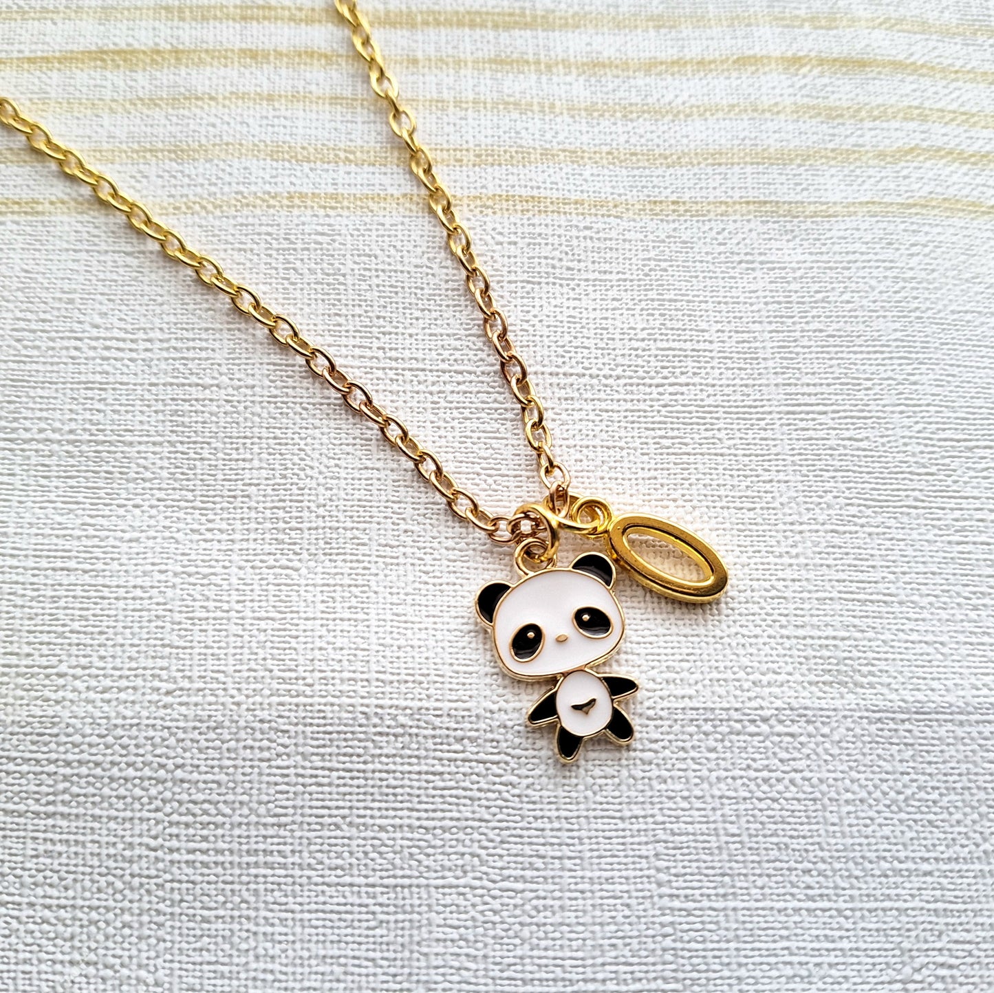 panda necklace, personalised jewellery, personalized initial jewelry, animal necklace, cute bear gift, panda lover present, mothers day
