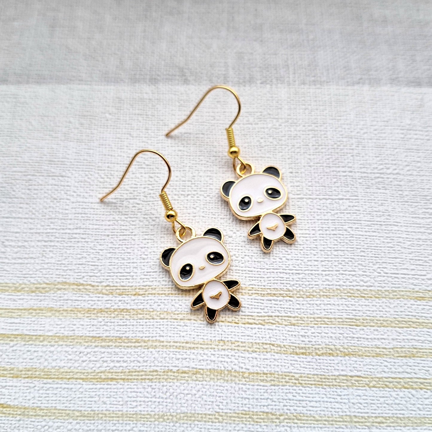Panda earrings, animal lover, zoo keeper gift,