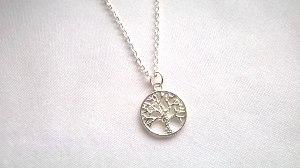Tree necklace, forest necklace, tree pendant, woodland gift, Celtic gift for her, tree of life jewellery, kids necklace, children jewellery