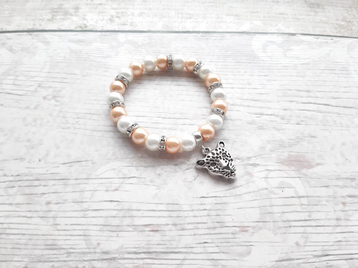 leopard bracelet, cheetah bracelet, cat jewellery, animal lover present, panther gift, rhinestone bracelet