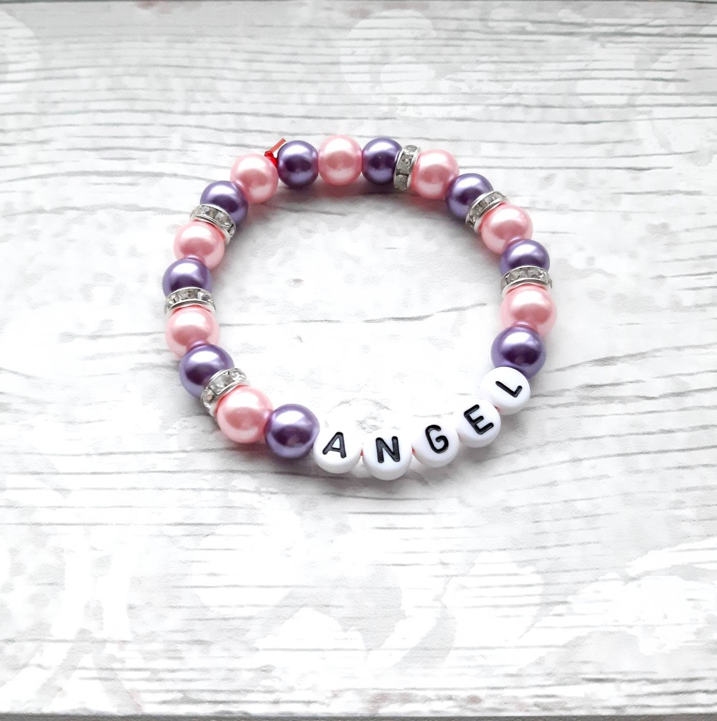 name bracelet, personalised kids jewellery, wedding jewelry, thankyou present, flowergirl bracelet, gifts for girls