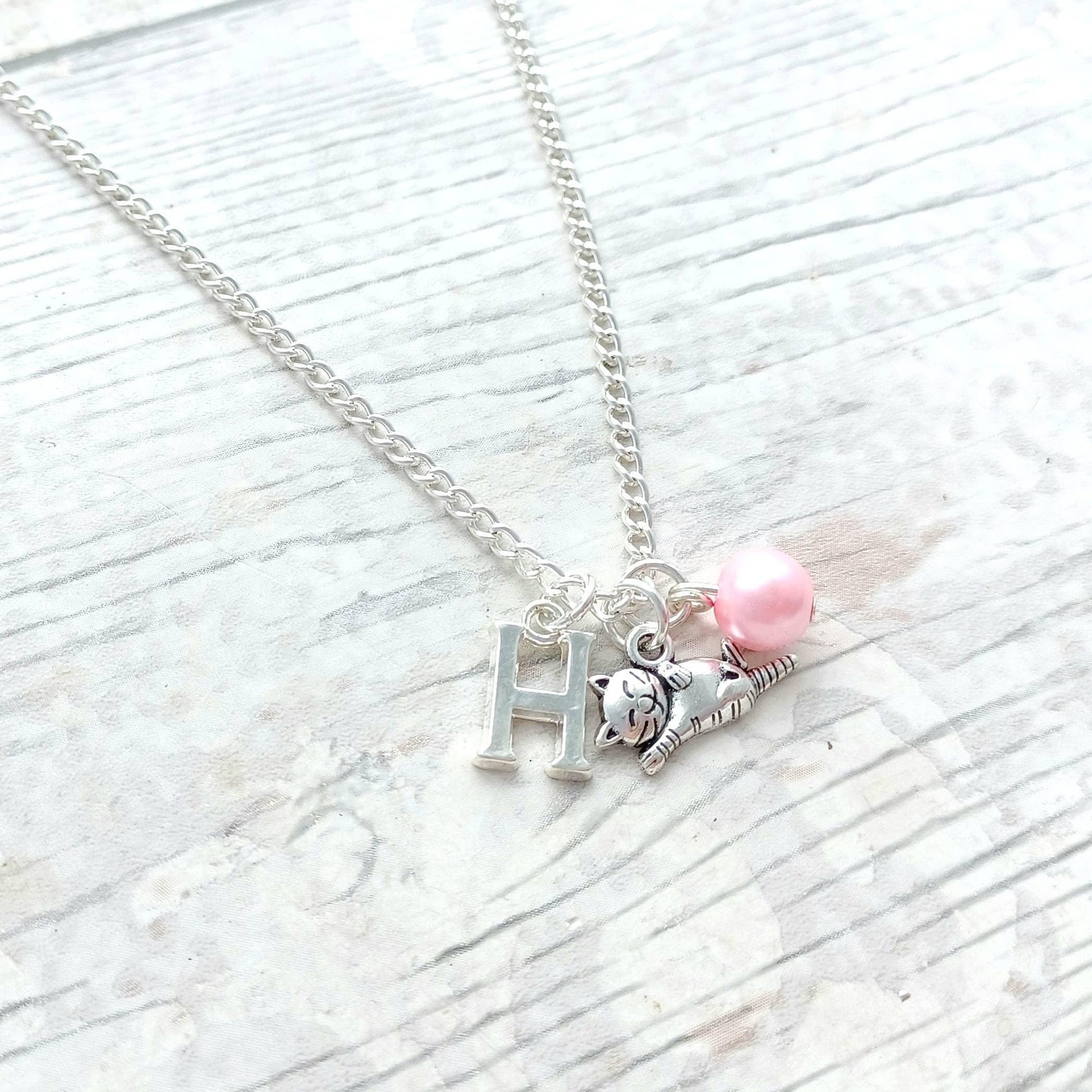 Cat necklace, feline jewellery, kitty mum gift, furry animal lover present, kitten necklace, crazy cat lady gift