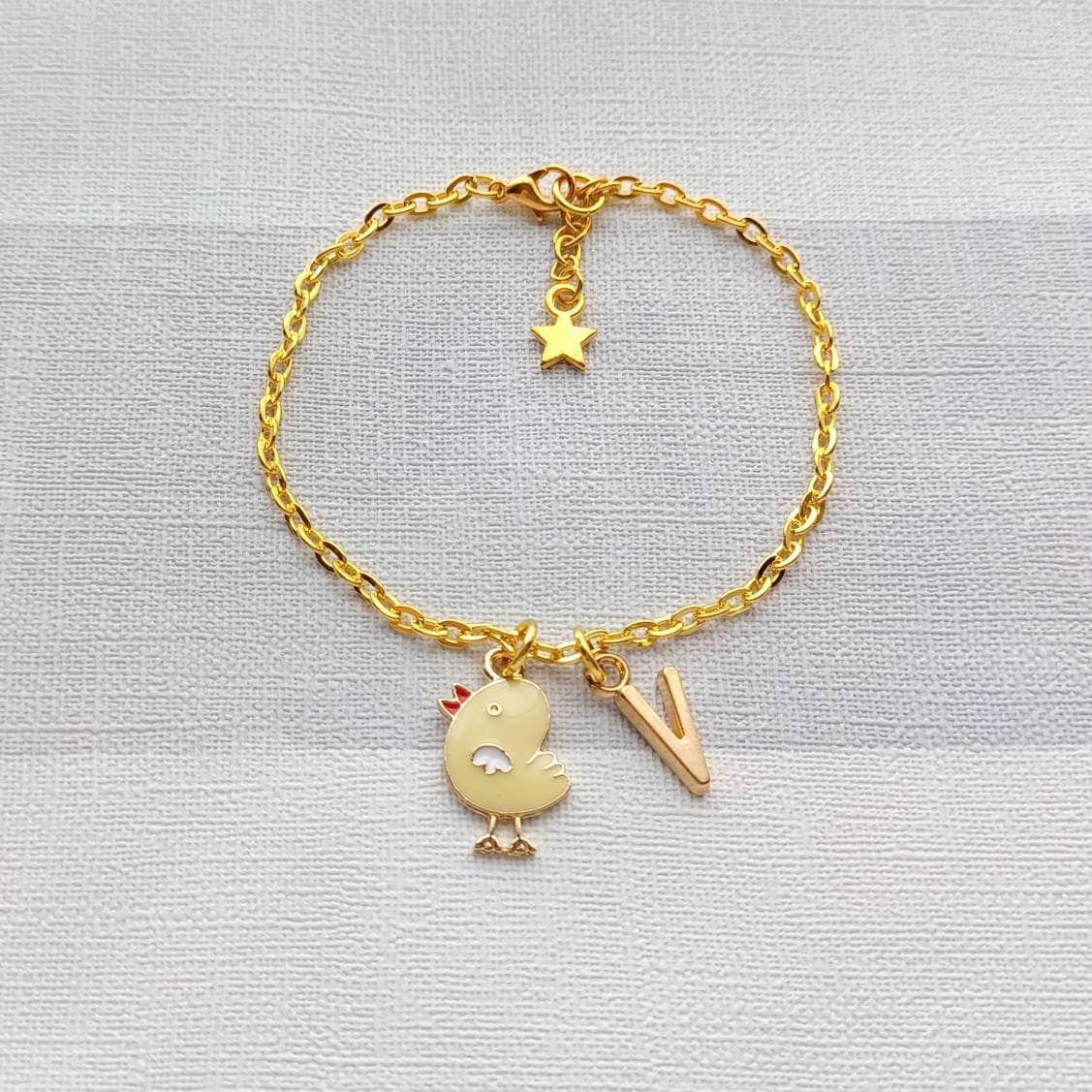 Chick bracelet, easter chick jewellery, spring vibes, cute easter gift, Farm animal lover