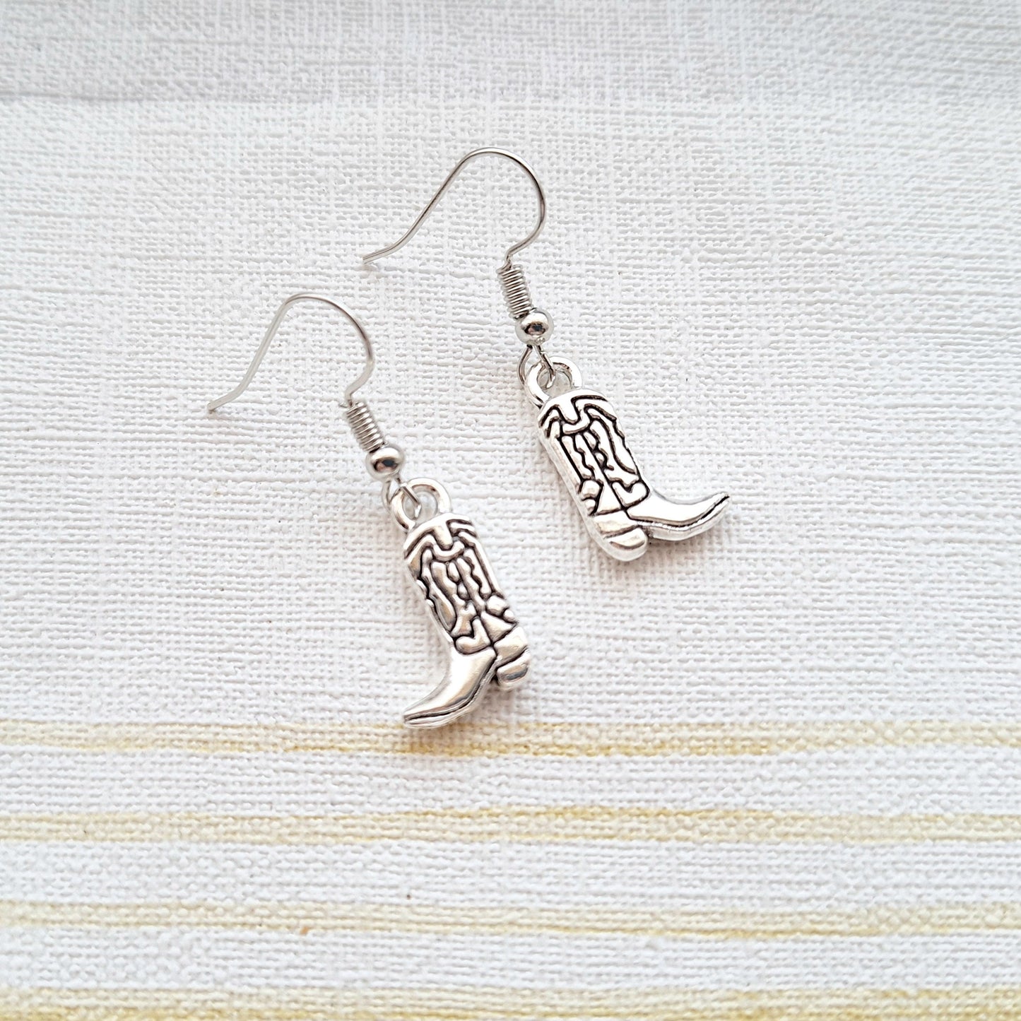 Cowboy boots earrings, country and western jewellery, cowgirl gift, line dancing present, country girl