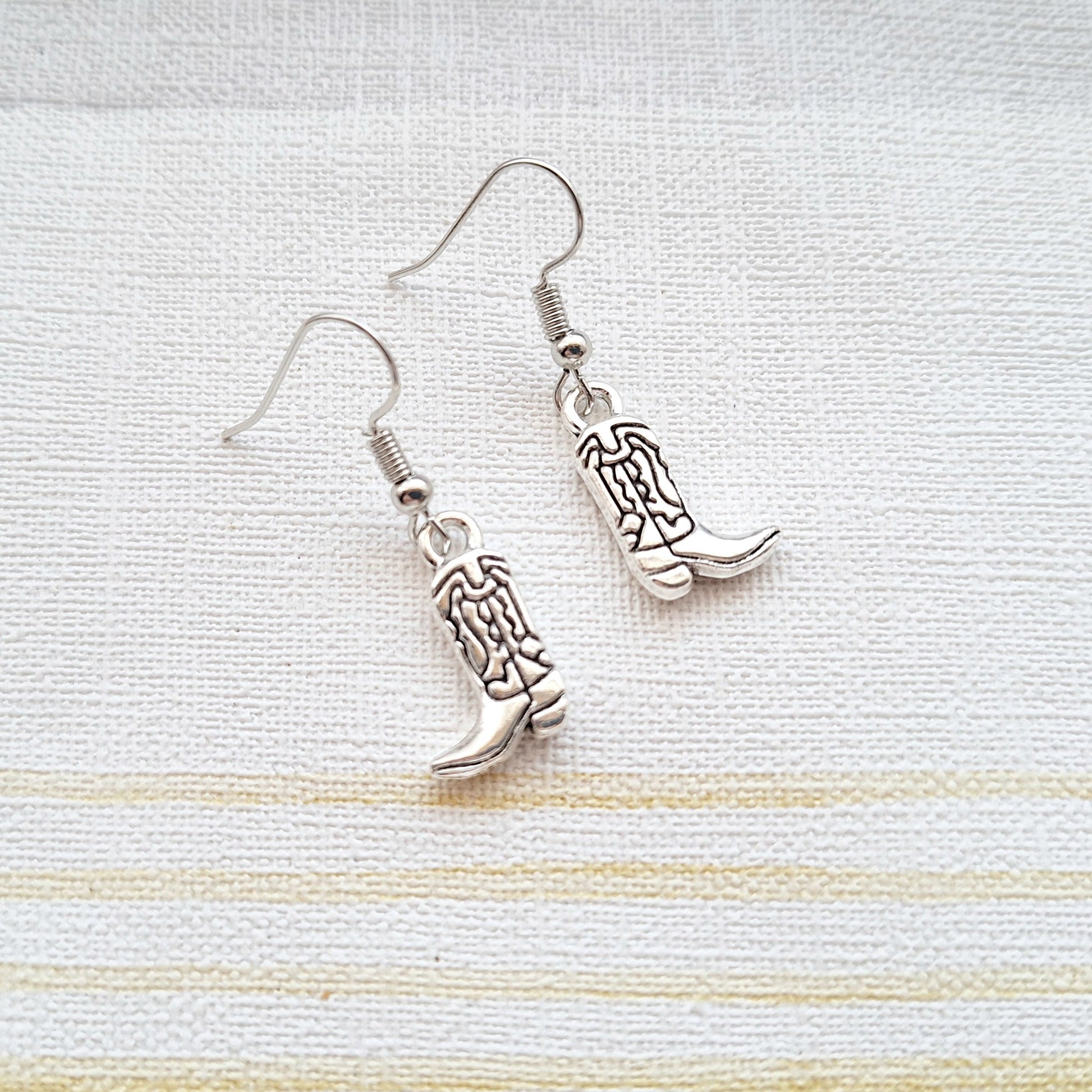 Cowboy boots earrings, country and western jewellery, cowgirl gift, line dancing present, country girl