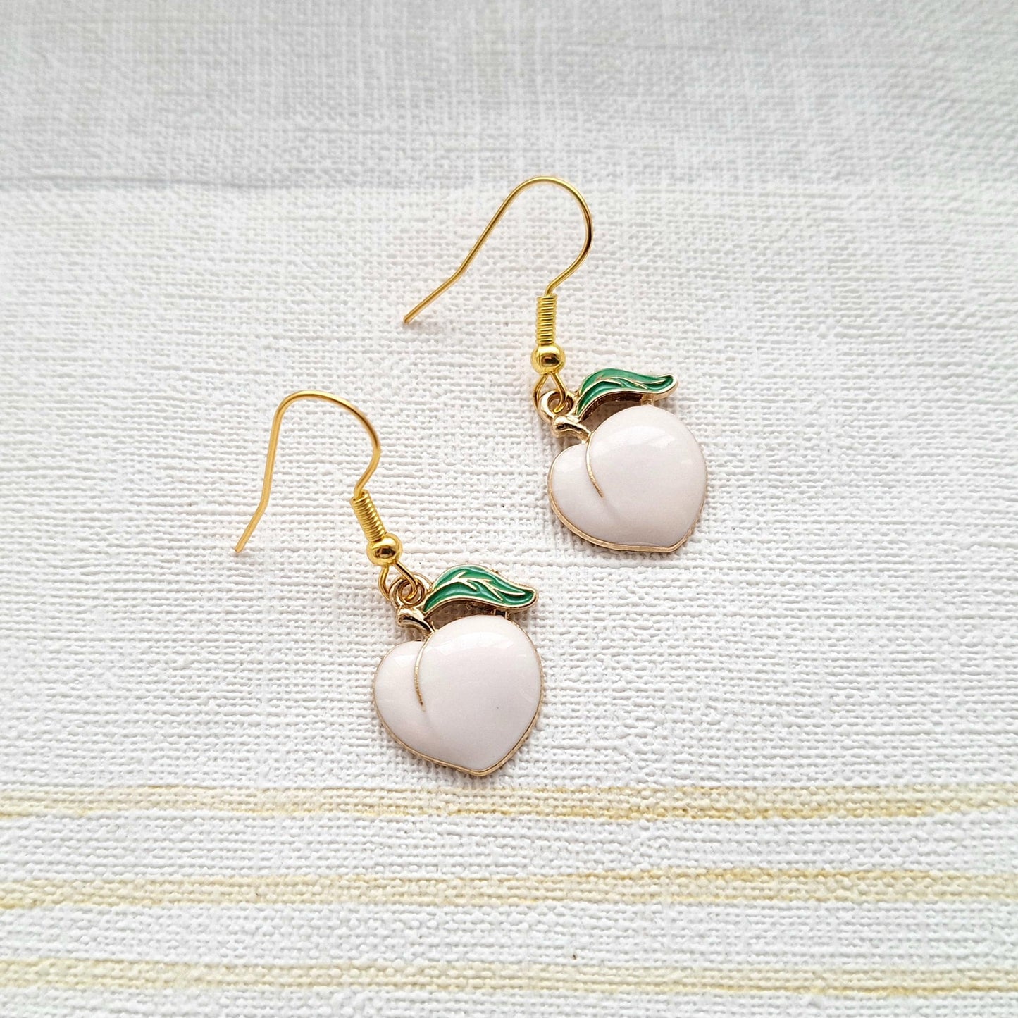 peach earrings, your a peach jewellery, friendship gift, couples funny vakentines day present, peachy fruit lover