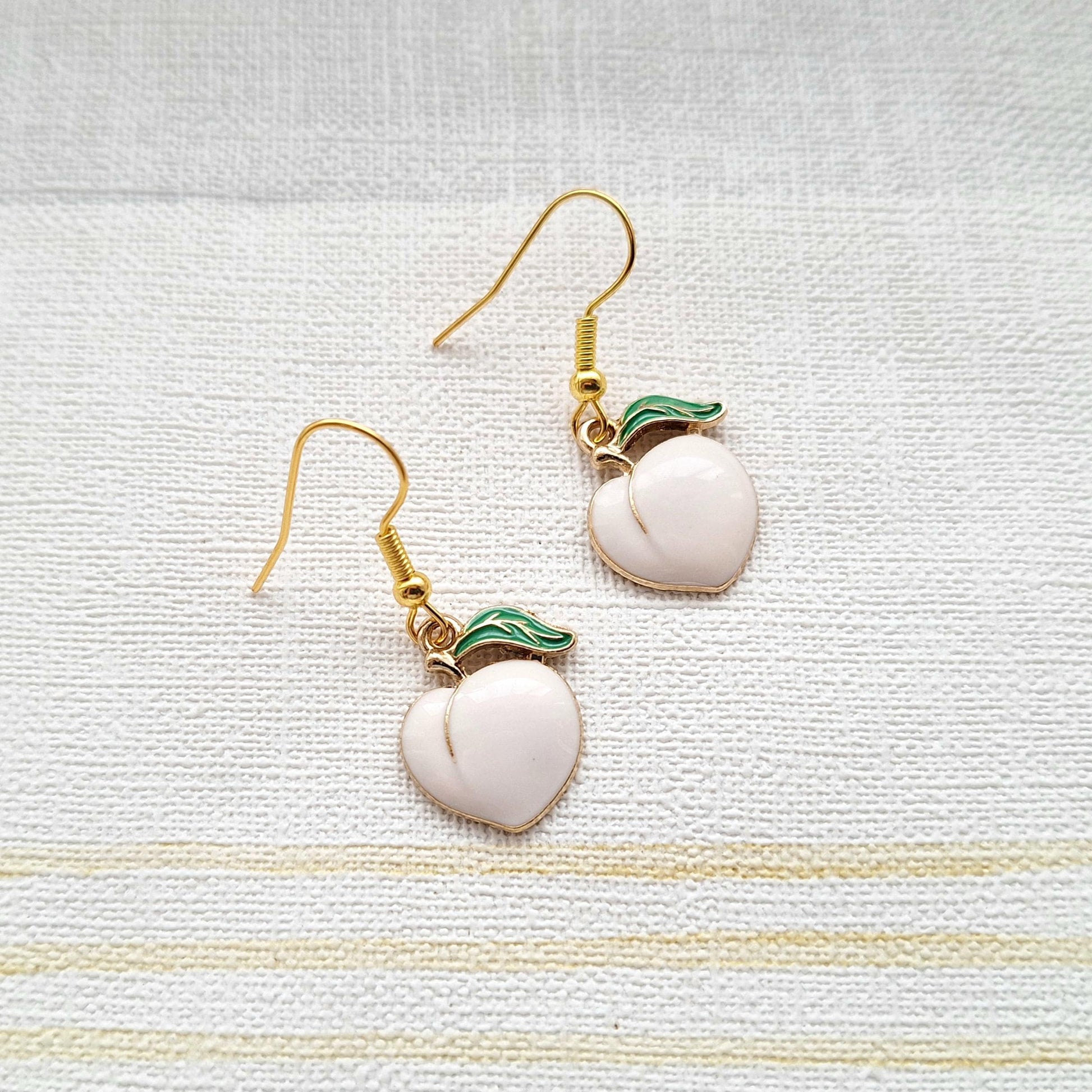 peach earrings, your a peach jewellery, friendship gift, couples funny vakentines day present, peachy fruit lover