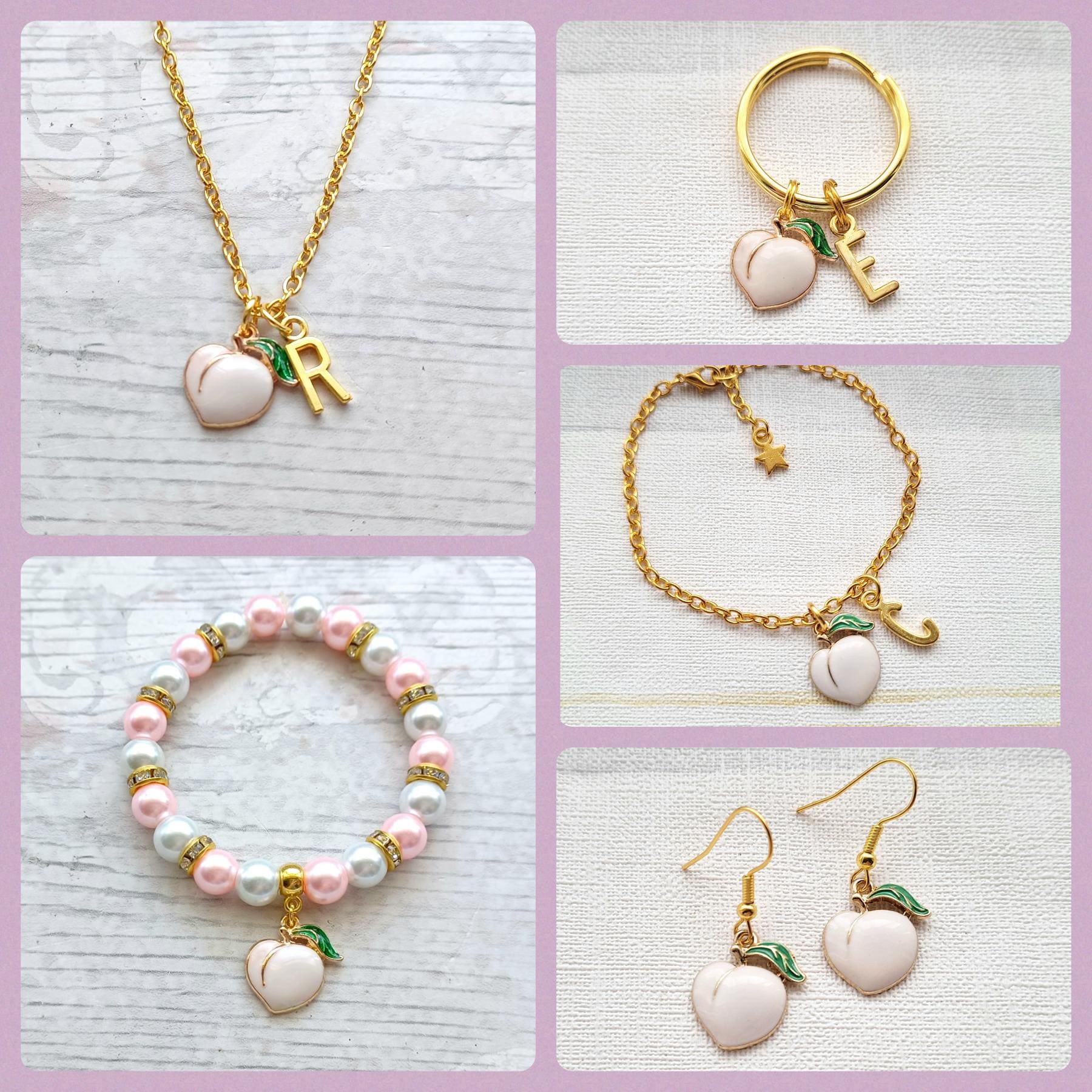 peach earrings, your a peach jewellery, friendship gift, couples funny vakentines day present, peachy fruit lover