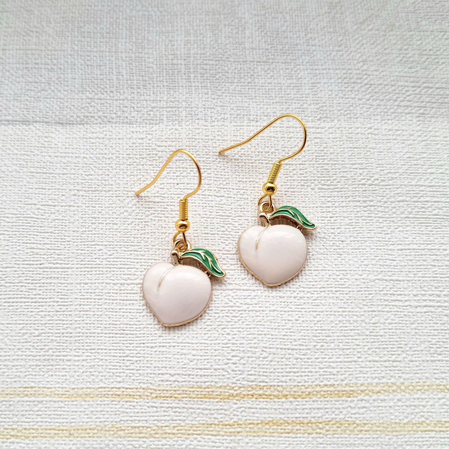 peach earrings, your a peach jewellery, friendship gift, couples funny vakentines day present, peachy fruit lover
