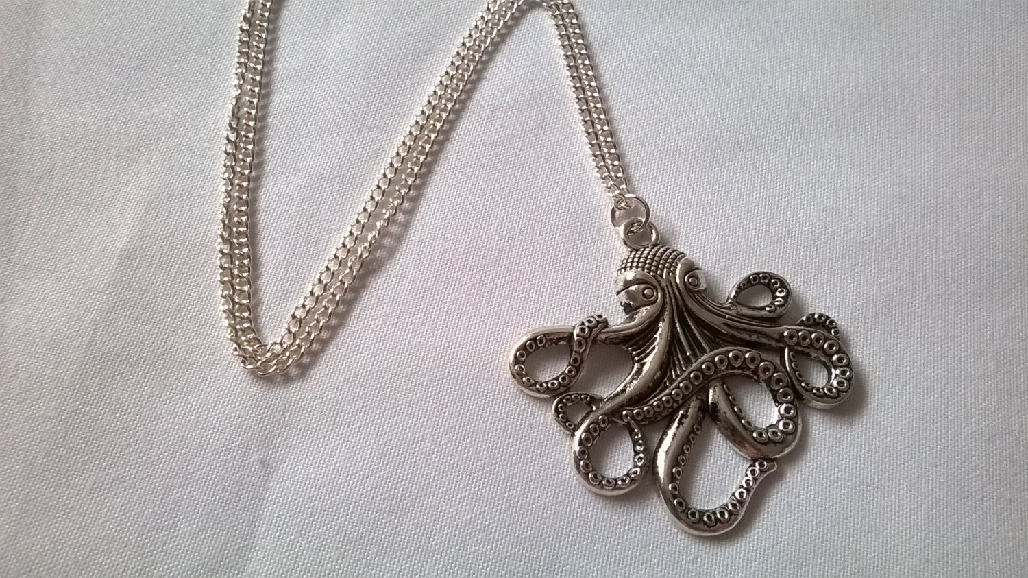 octopus necklace, nautical jewellery, sea creature pendant, steampunk jewelry, octopus jewelry, gifts for her, sea animal gift