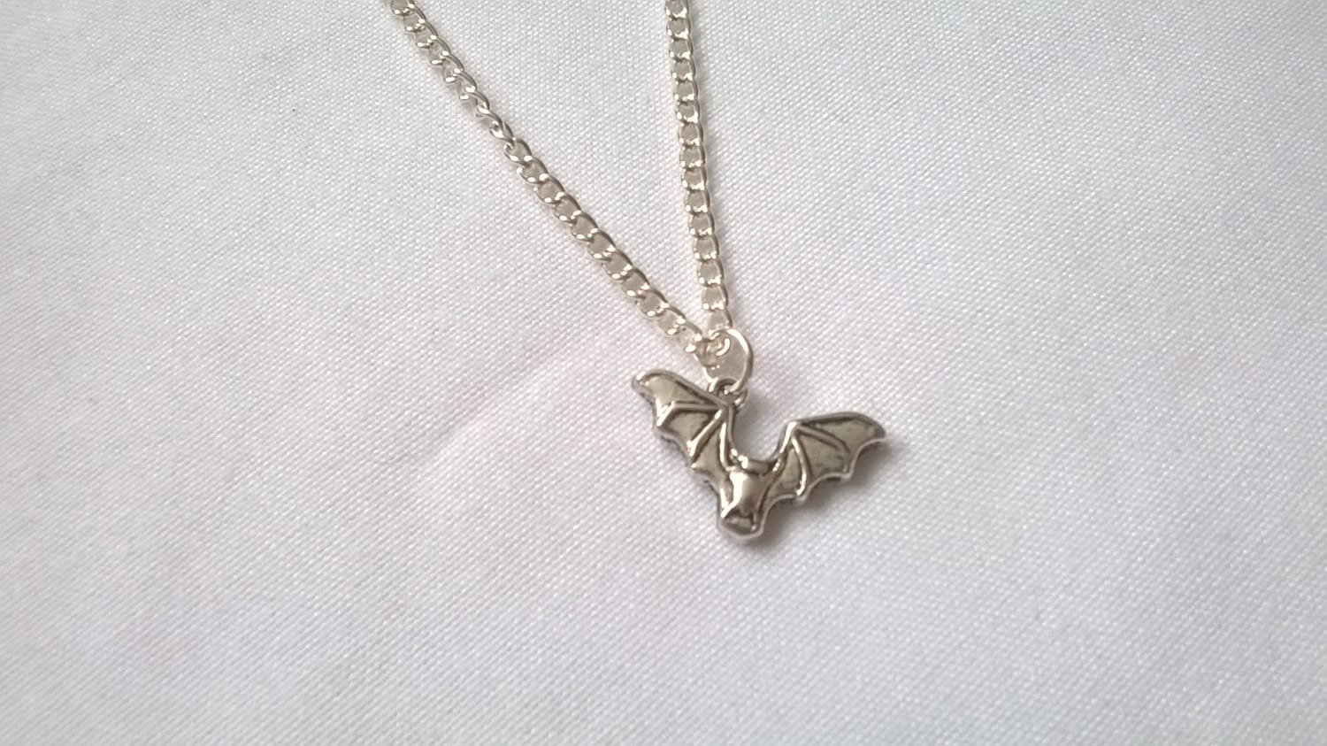 Bat necklace, spooky halloween jewellery, gifts for birthday, animal lover present