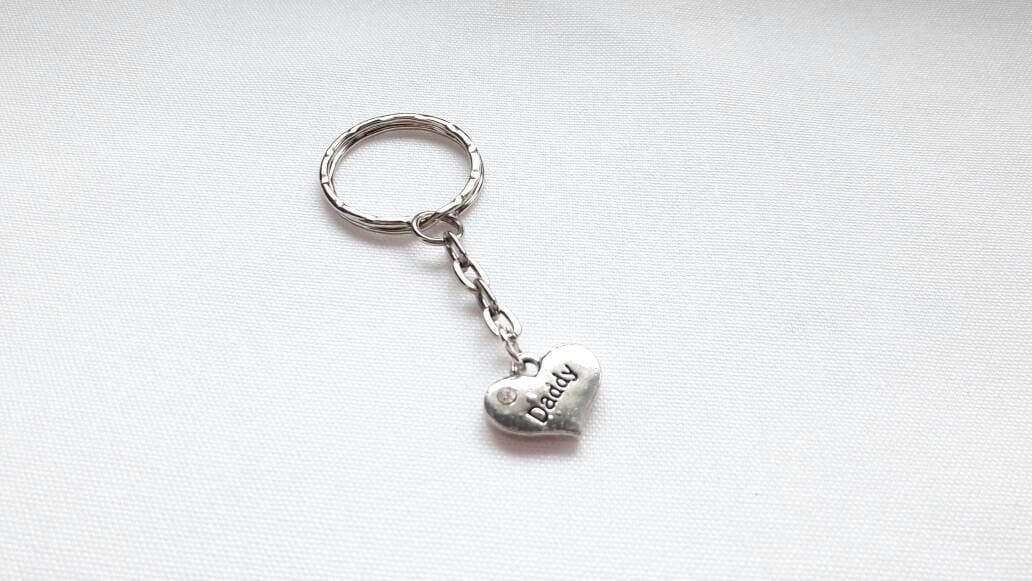 dad keyring, brother present, daddy keychain, uncle bagcharm, grandfather gift, fathers day present, thankyou gift, gift for him