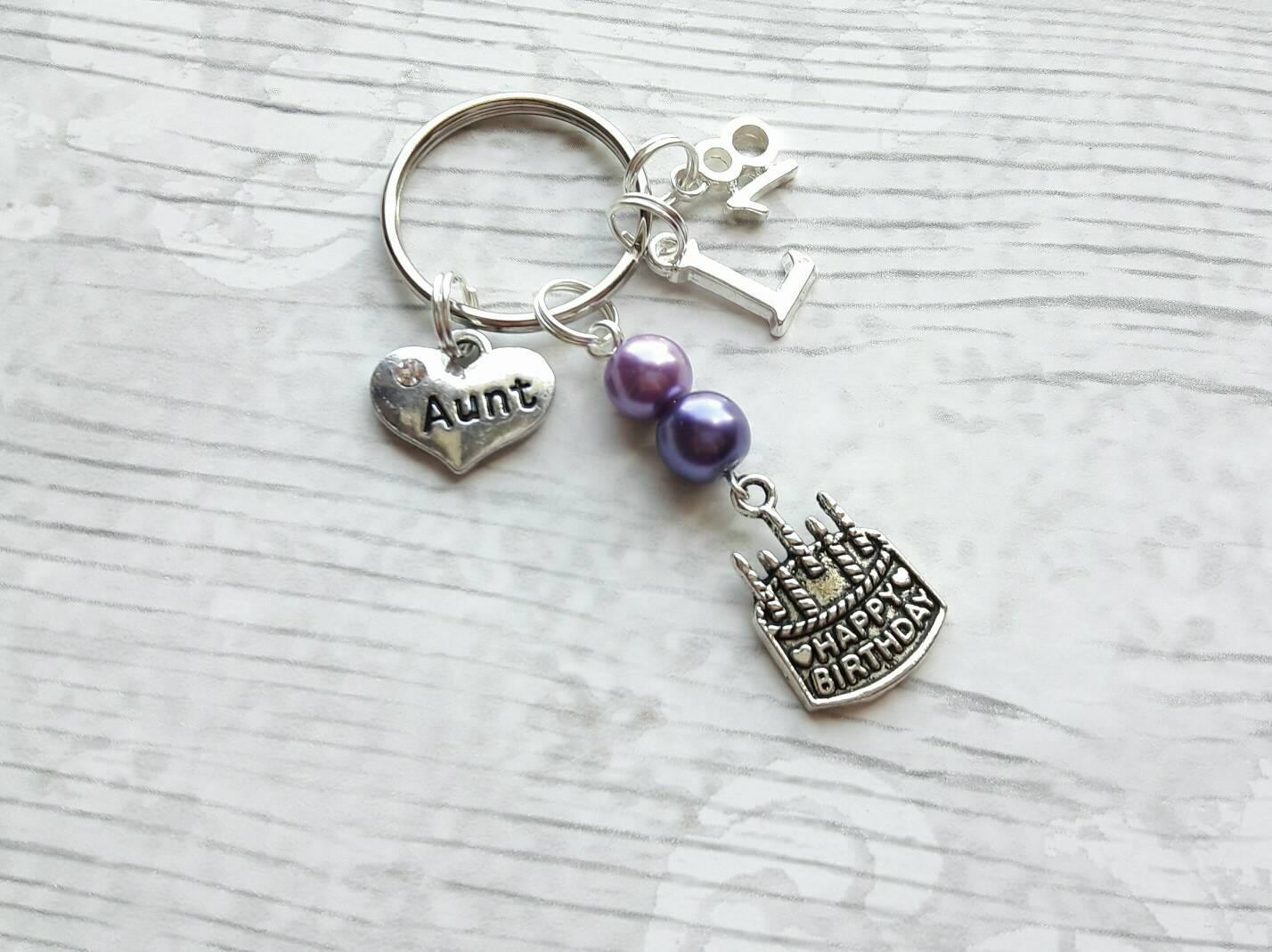 birthday keyring, happy birthday bag charm, personalised bagcharm, 18th 16th sweet sixteen keychain, 21st birthday, 30th birthday, 50th 60th