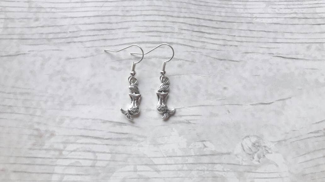 Mermaid earrings, nautical earrings, fish jewellery, animal lover, sealife gift, under the sea gift, mothers day present