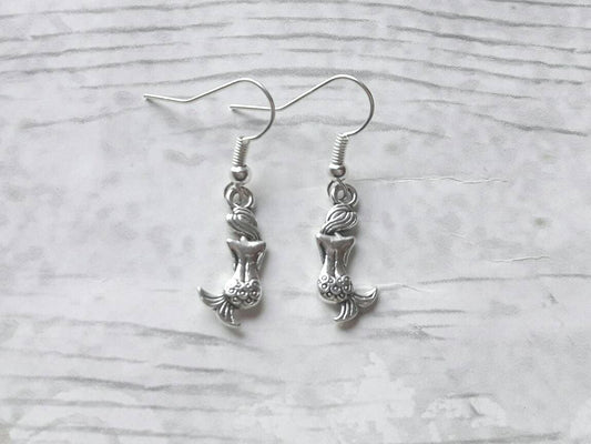 Mermaid earrings, nautical earrings, fish jewellery, animal lover, sealife gift, under the sea gift, mothers day present