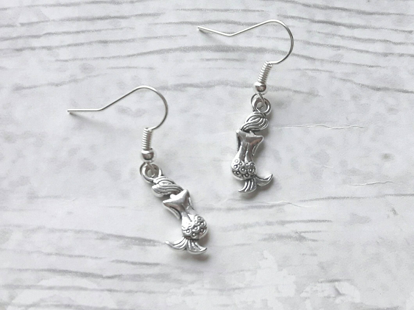Mermaid earrings, nautical earrings, fish jewellery, animal lover, sealife gift, under the sea gift, mothers day present