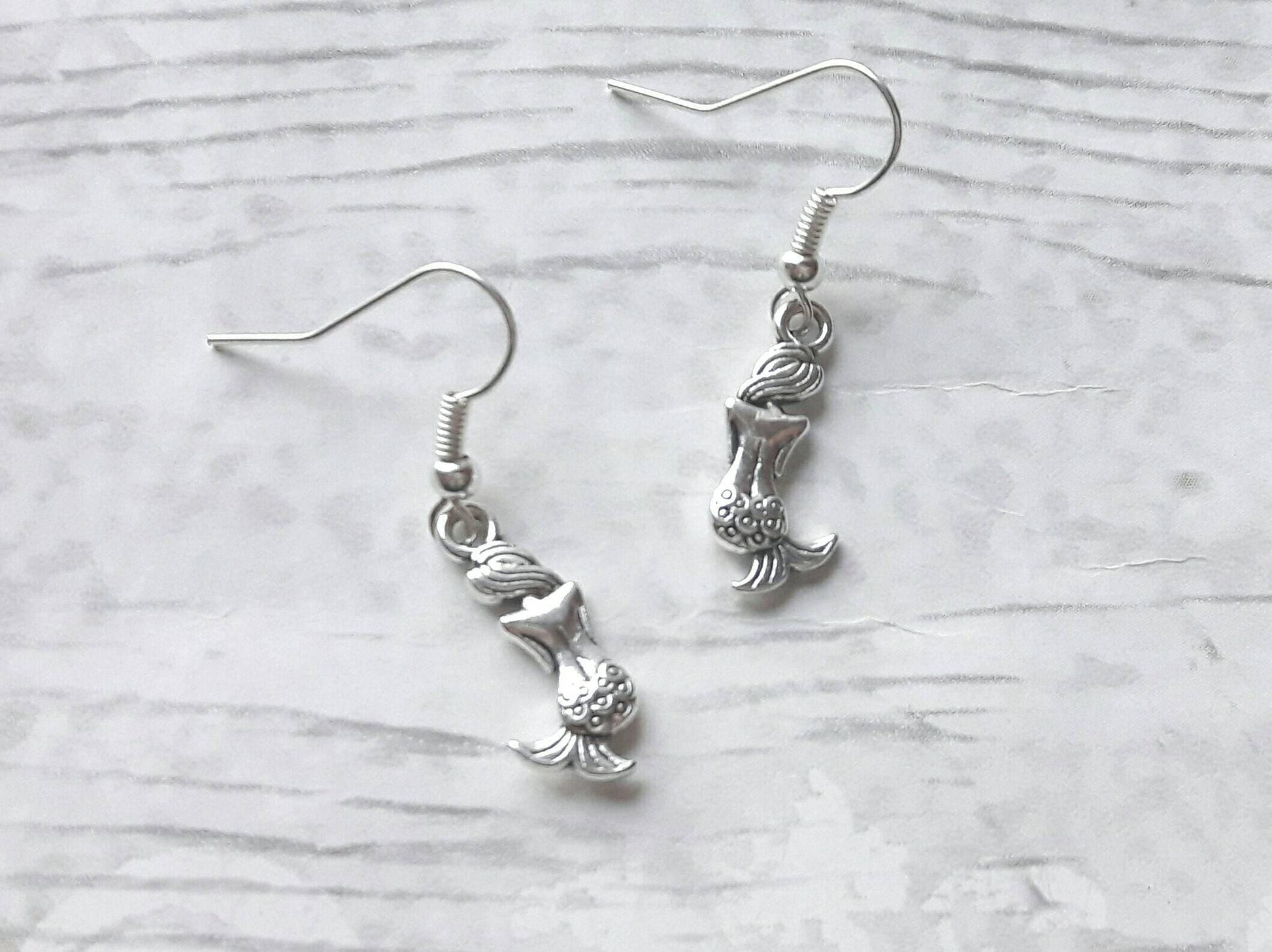 Mermaid earrings, nautical earrings, fish jewellery, animal lover, sealife gift, under the sea gift, mothers day present