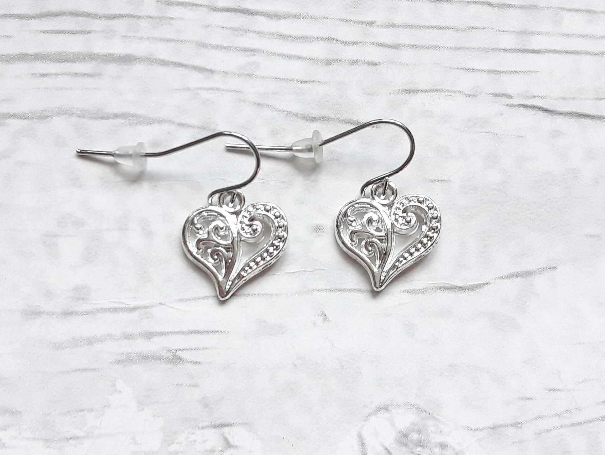 heart earrings, love jewellery, valentines day jewelry, summer accessory, gifts for her, birthday present, mothers day gift, stocking filler