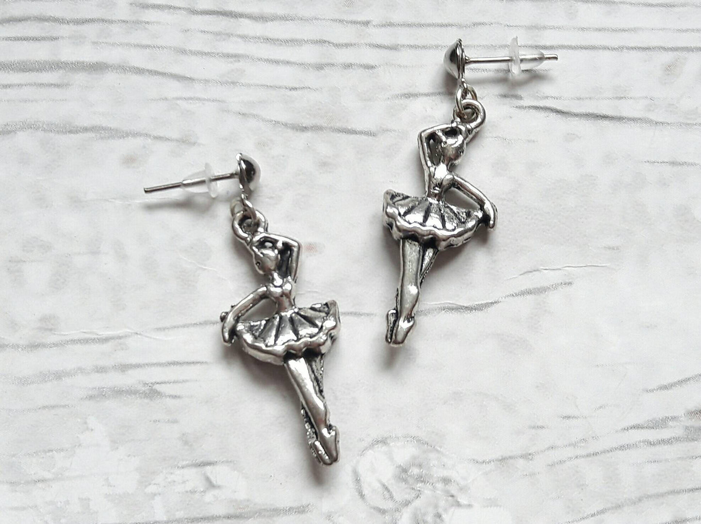 Ballerina earrings, ballet dancer jewellery, dance jewelry, ballet slipper jewellery, mothers day gift, birthday present, minimalist studs