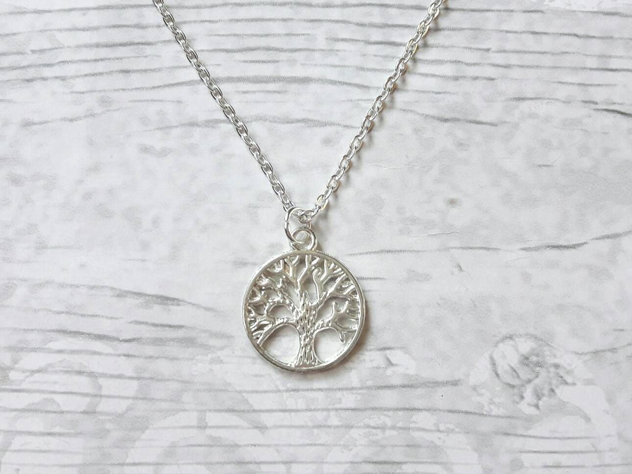 Tree necklace, forest necklace, tree pendant, woodland gift, Celtic gift for her, tree of life jewellery, kids necklace, children jewellery