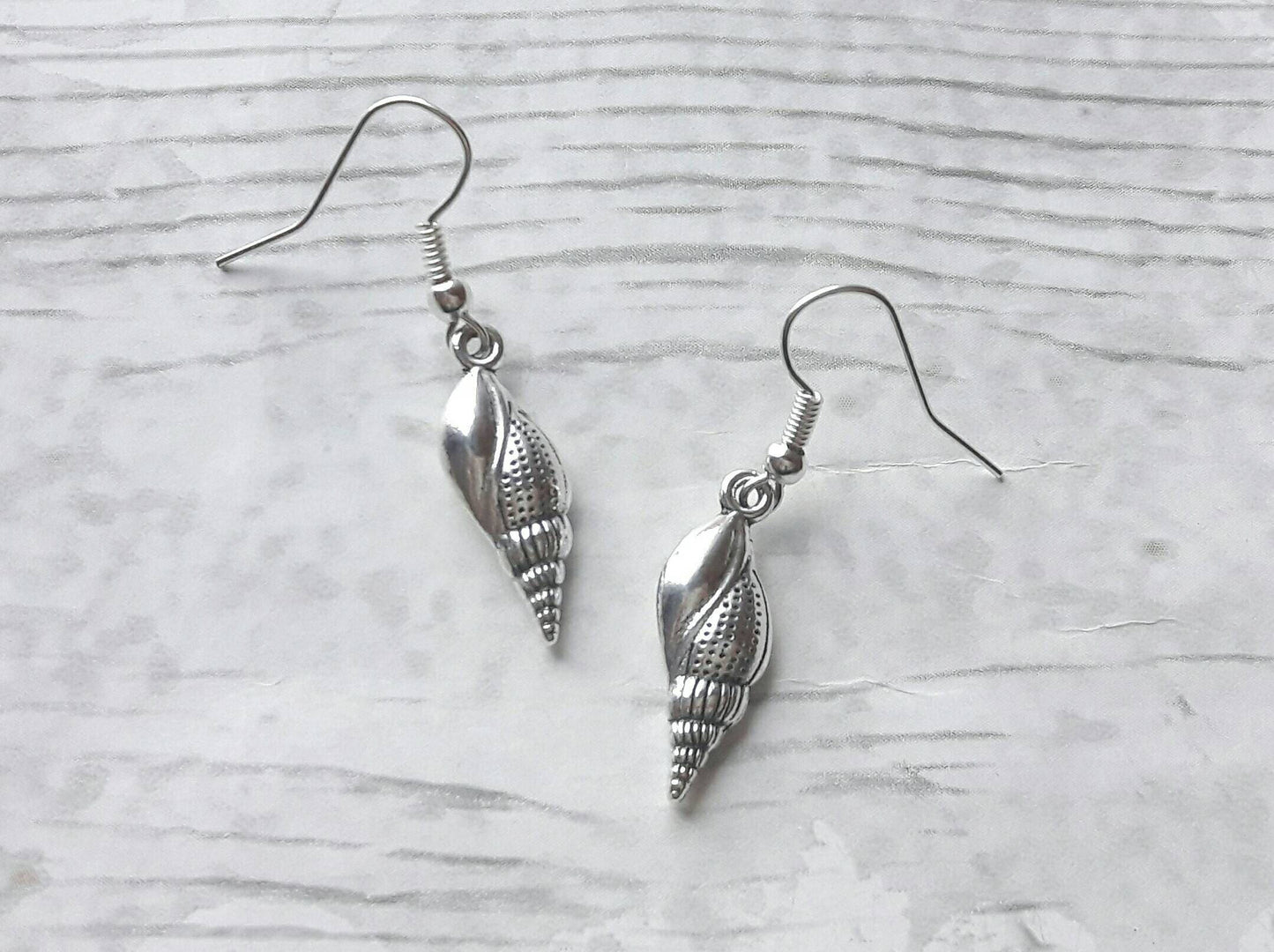 Sea shell earrings, nautical earrings, fish jewellery, animal lover, thankyou present, sealife gift, summer jewelry, mothers day present