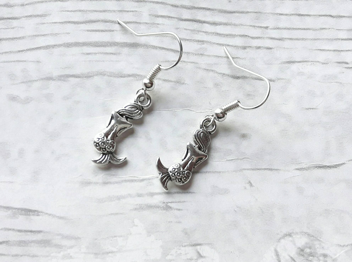 Mermaid earrings, nautical earrings, fish jewellery, animal lover, sealife gift, under the sea gift, mothers day present