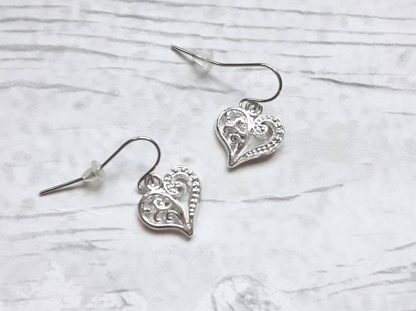 heart earrings, love jewellery, valentines day jewelry, summer accessory, gifts for her, birthday present, mothers day gift, stocking filler