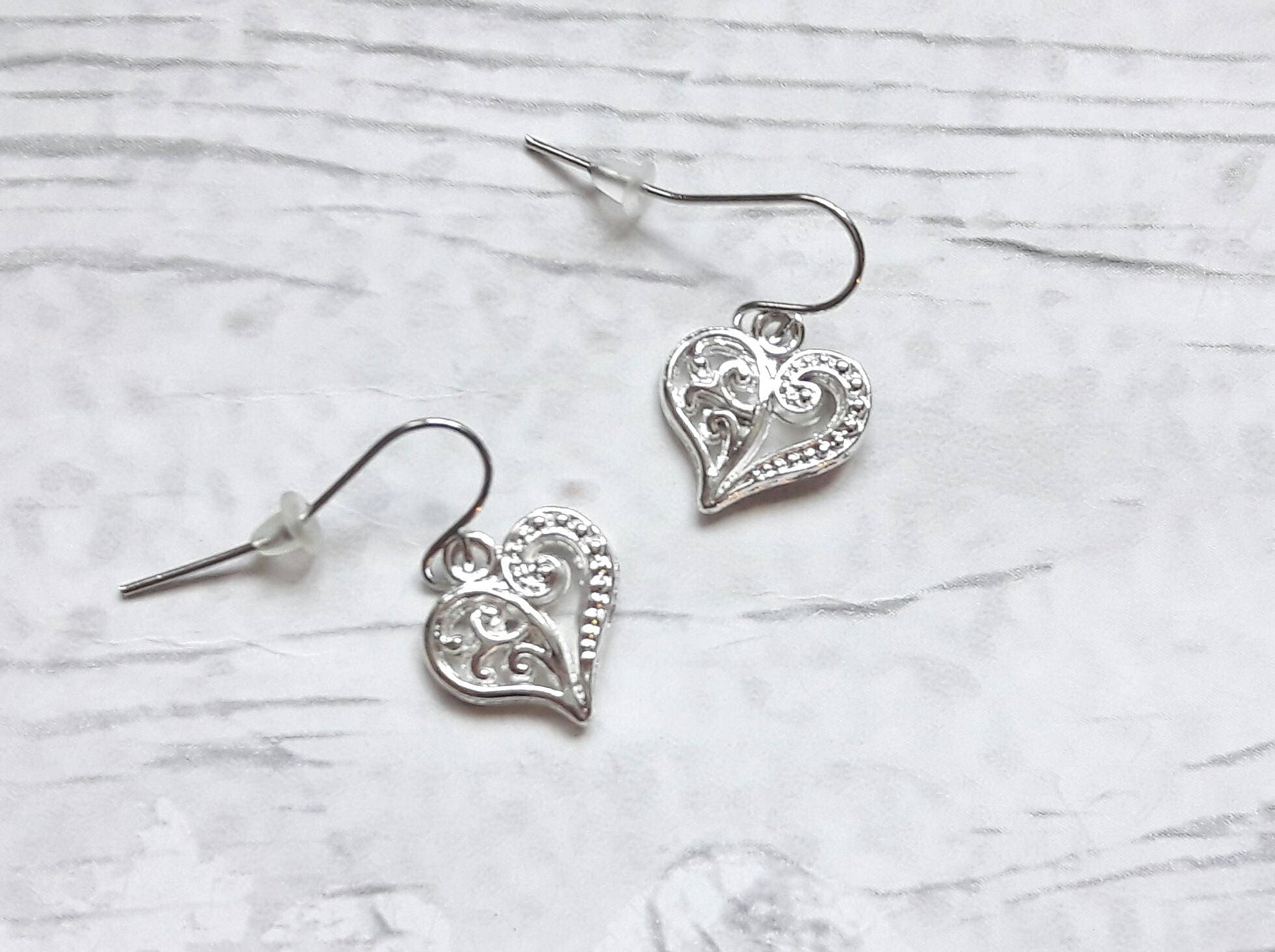heart earrings, love jewellery, valentines day jewelry, summer accessory, gifts for her, birthday present, mothers day gift, stocking filler