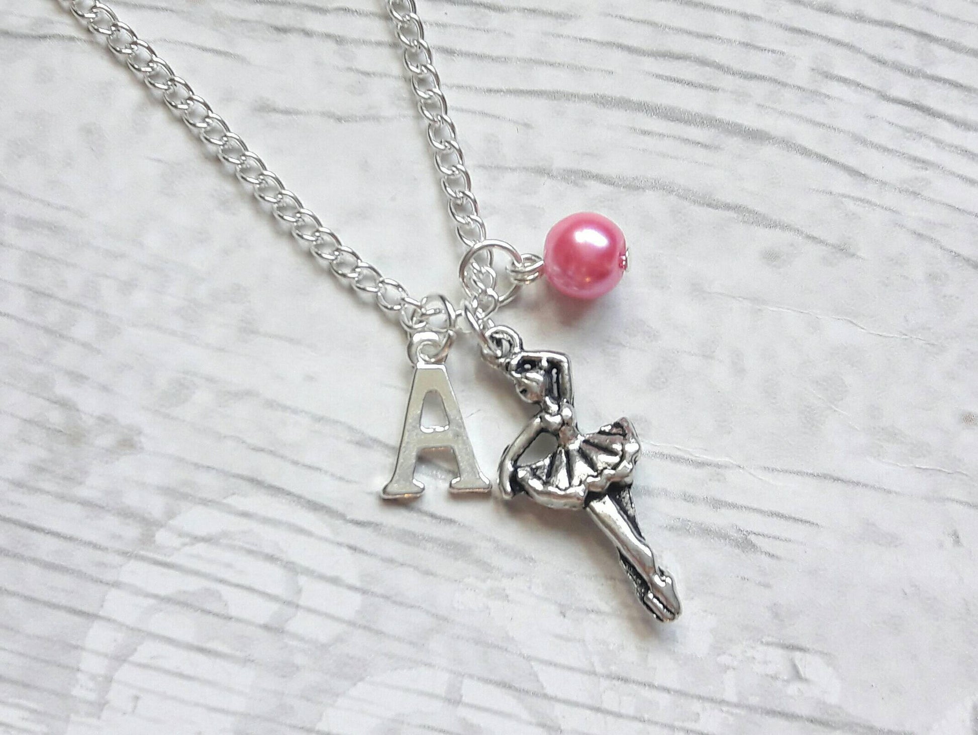 ballerina necklace, ballet dancer jewelry, dance necklace, personalised necklace, dance recital jewellery, gifts for girls, dancing present