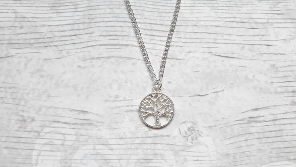Tree necklace, forest necklace, tree pendant, woodland gift, Celtic gift for her, tree of life jewellery, kids necklace, children jewellery
