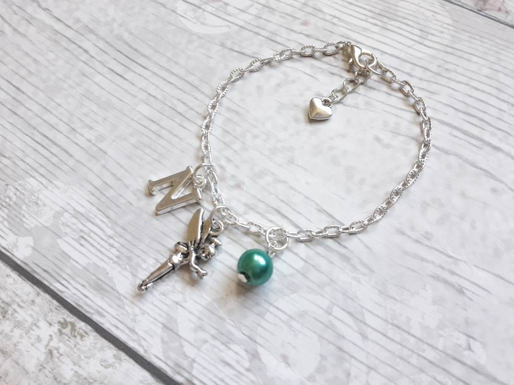 Fairy bracelet, fairytale jewellery, princess jewelry, personalised present, initial bracelet, gifts for girls, stocking filler