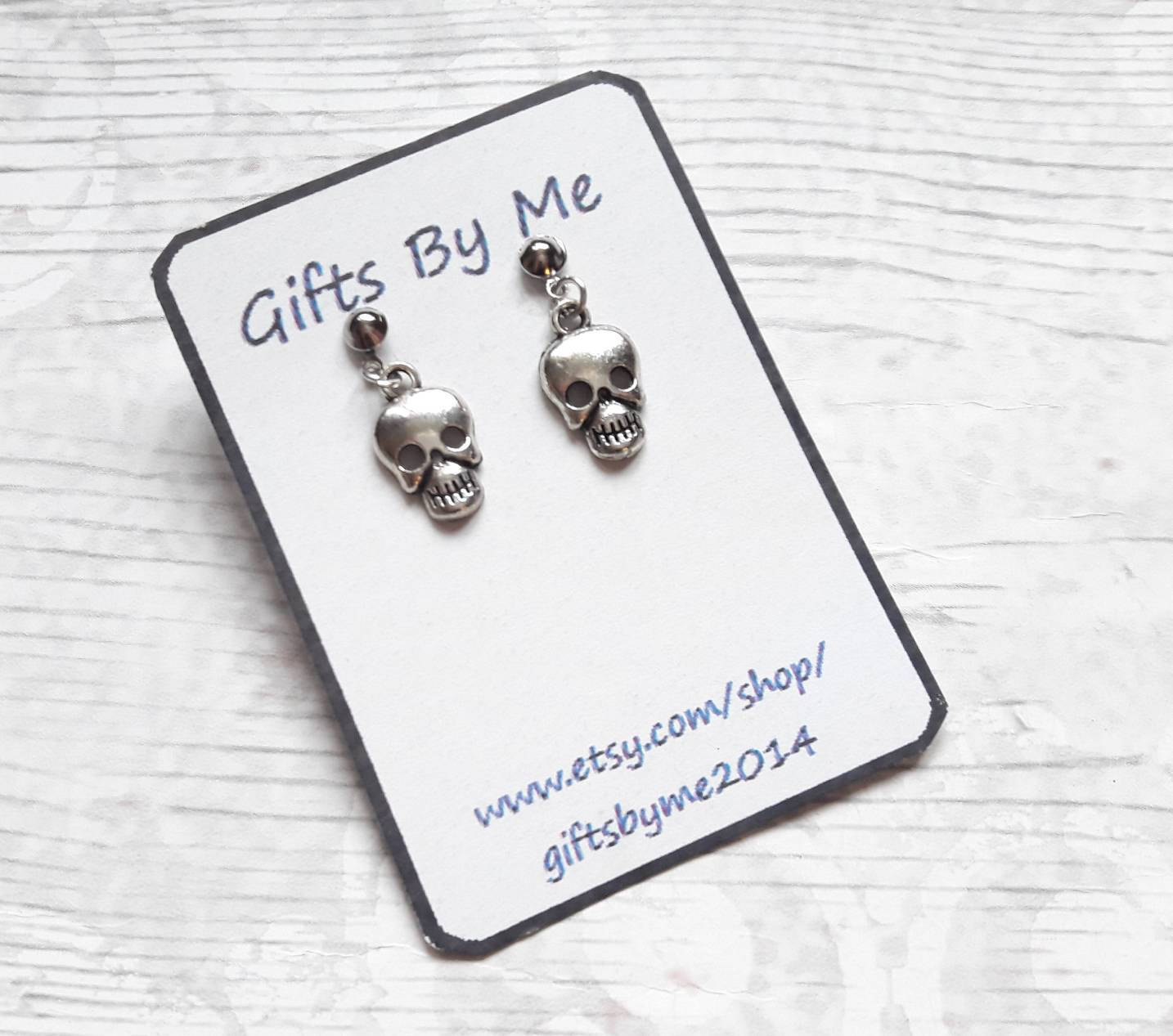 skull earrings, skeleton earrings, halloween earrings, gothic earrings, day of the dead jewellery, Mexican gift, spooky jewelry