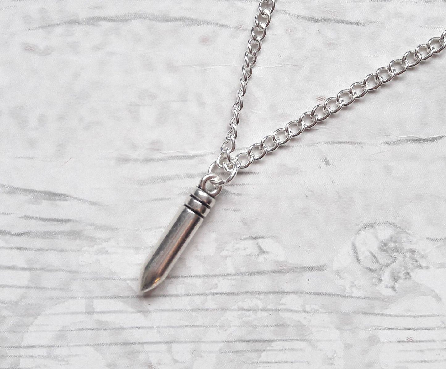 Bullet necklace, partners in crime jewelry, bullet jewellery, best friend gift, bbf necklace, gifts for friend weapon jewelry, gun necklace