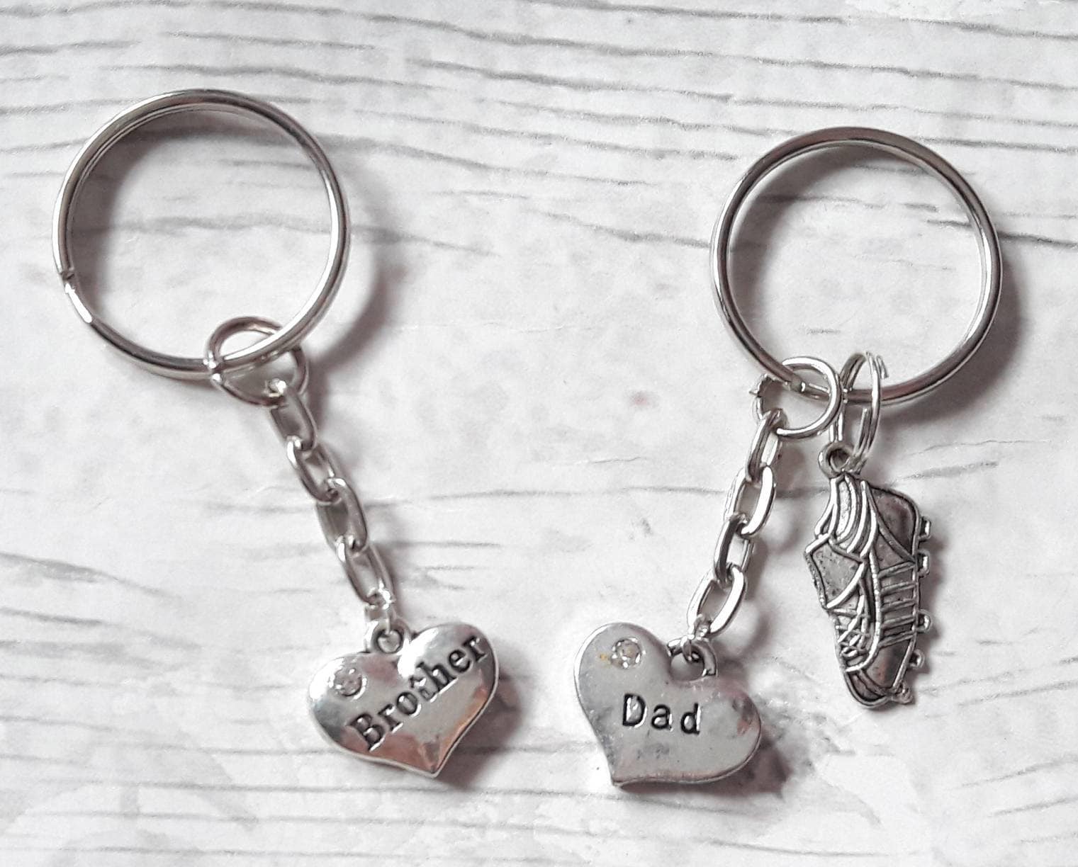 dad keyring, brother present, daddy keychain, uncle bagcharm, grandfather gift, fathers day present, thankyou gift, gift for him