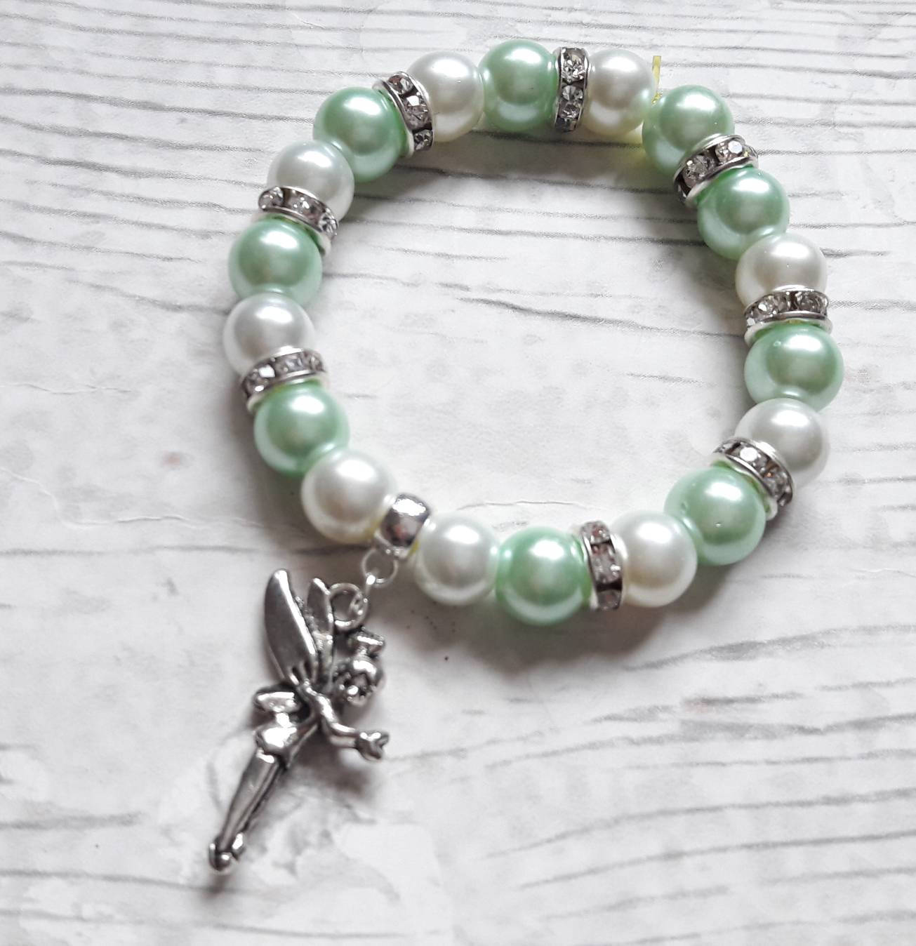 Fairy charm bracelet, pixie jewellery, fairytale jewelry, gifts for girls, fairytale bracelet, beaded jewellery, stocking filler