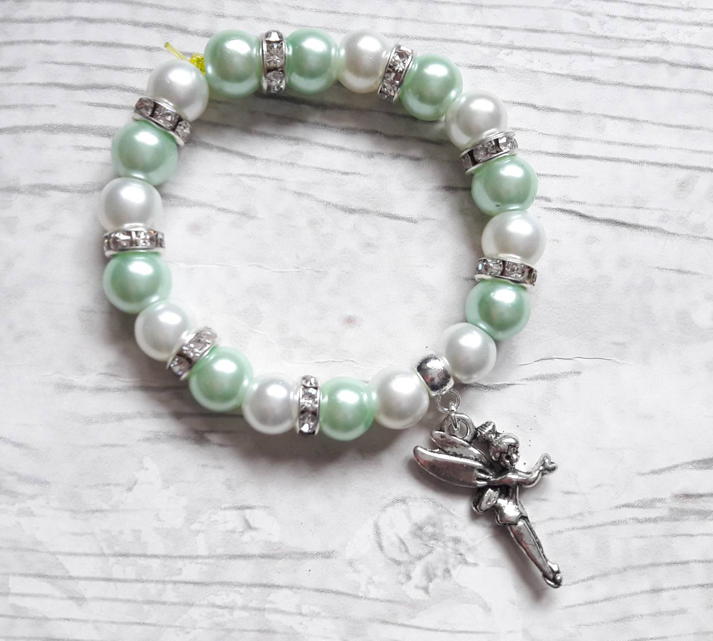 Fairy charm bracelet, pixie jewellery, fairytale jewelry, gifts for girls, fairytale bracelet, beaded jewellery, stocking filler