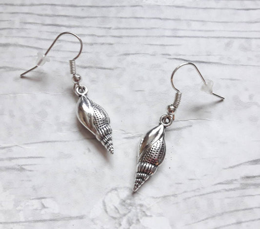 Sea shell earrings, nautical earrings, fish jewellery, animal lover, thankyou present, sealife gift, summer jewelry, mothers day present