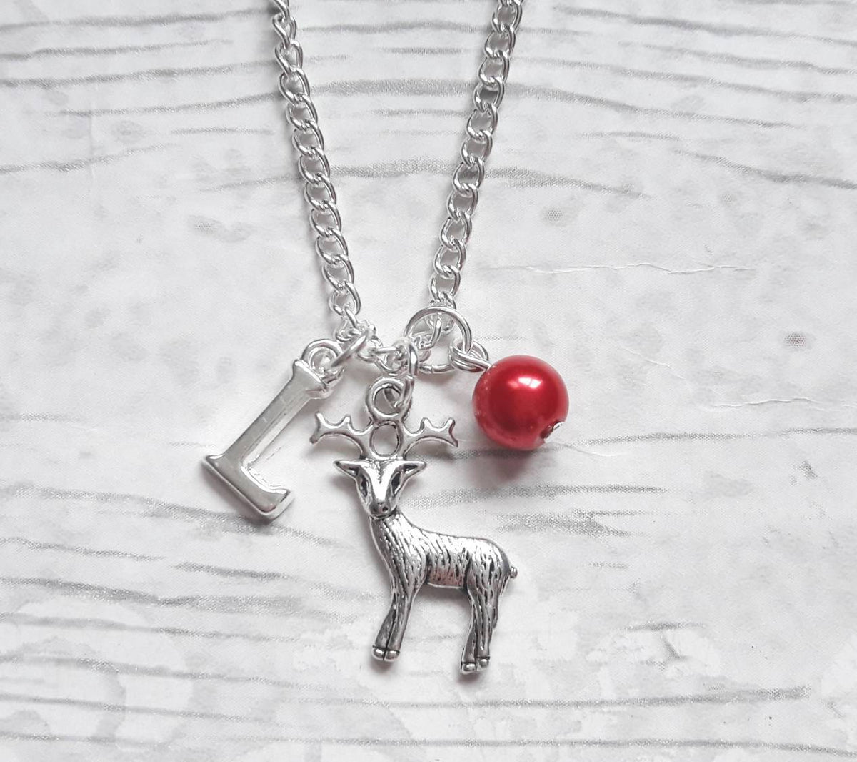 Reindeer earrings, deer jewelry, Christmas jewellery, rudolph earrings, stag pendant, animal earrings, secret santa gift, festive jewellry