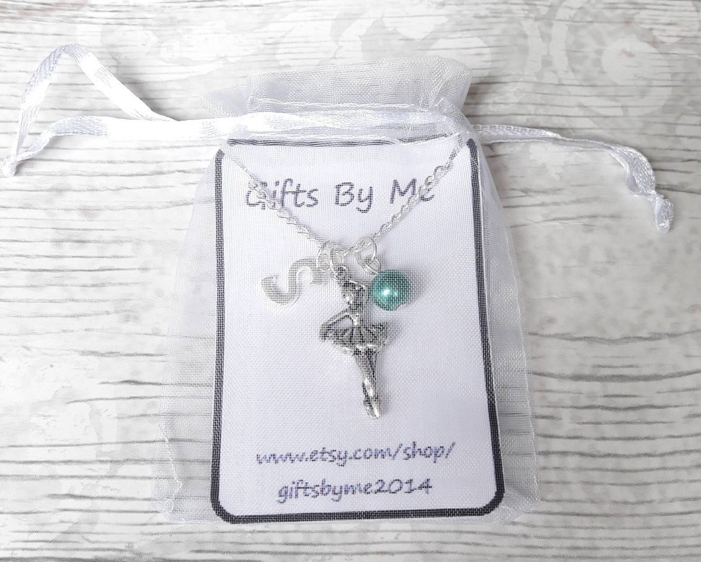 ballerina necklace, ballet dancer jewelry, dance necklace, personalised necklace, dance recital jewellery, gifts for girls, dancing present