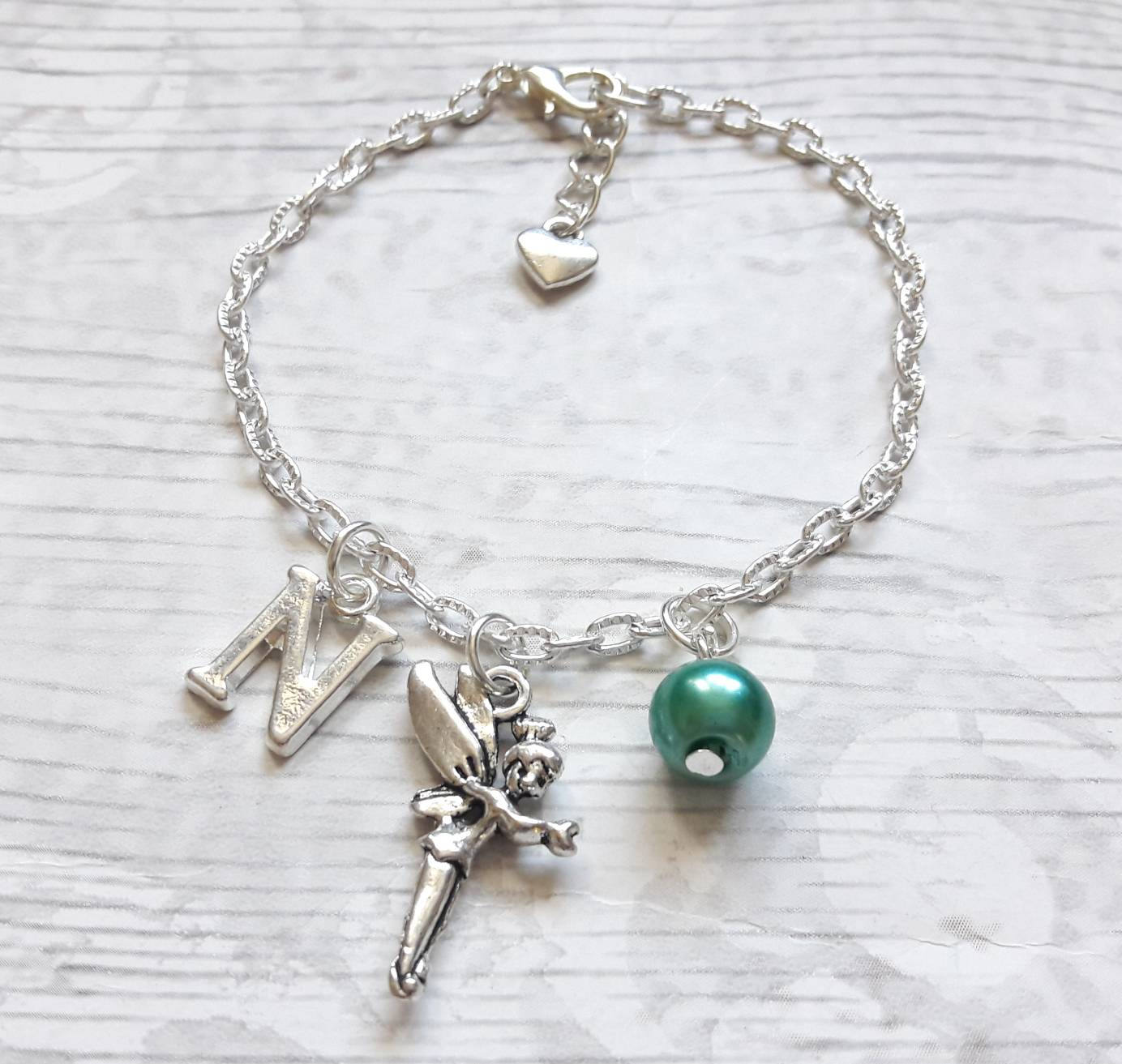 Fairy bracelet, fairytale jewellery, princess jewelry, personalised present, initial bracelet, gifts for girls, stocking filler