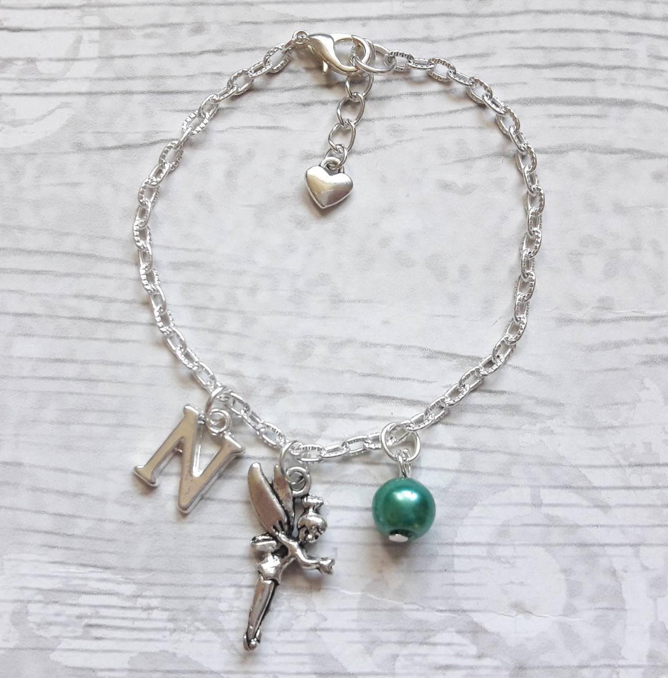 Fairy bracelet, fairytale jewellery, princess jewelry, personalised present, initial bracelet, gifts for girls, stocking filler
