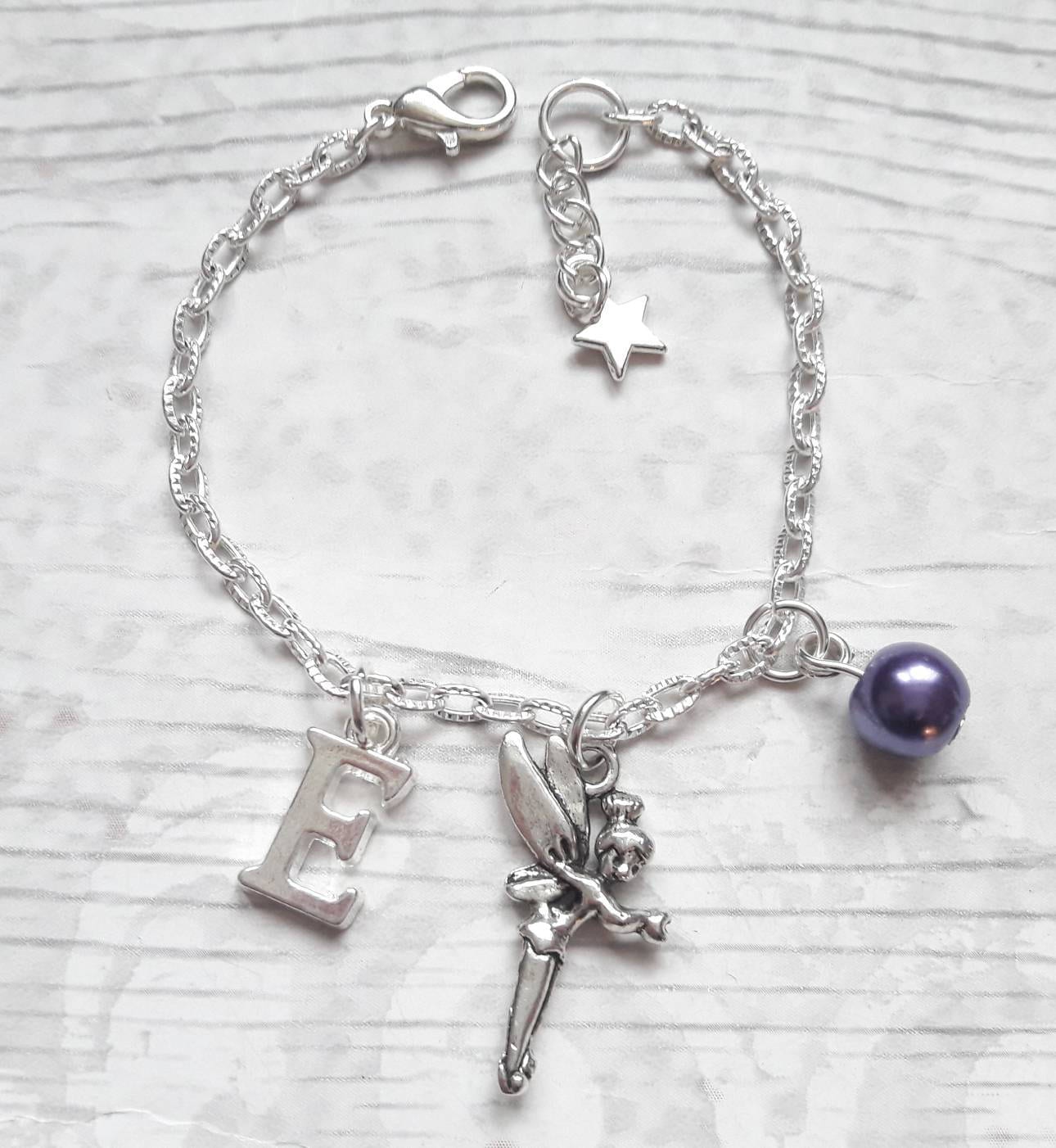 Fairy bracelet, fairytale jewellery, princess jewelry, personalised present, initial bracelet, gifts for girls, stocking filler