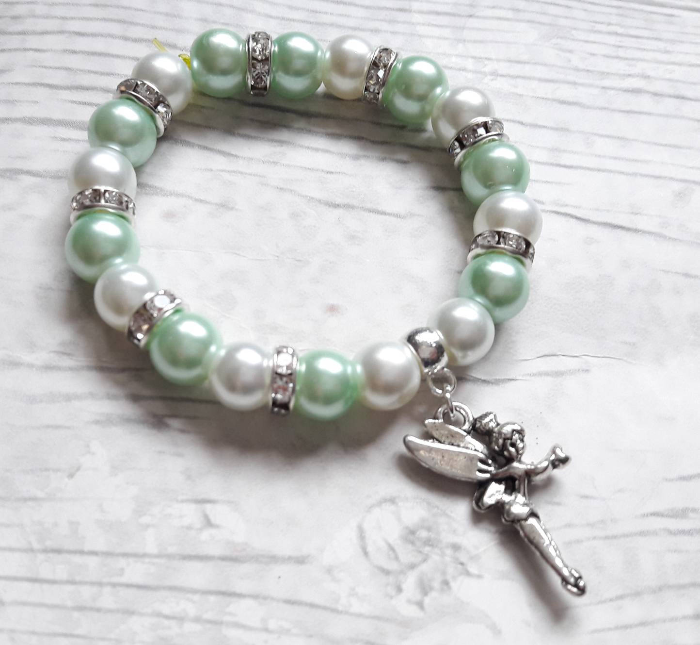 Fairy charm bracelet, pixie jewellery, fairytale jewelry, gifts for girls, fairytale bracelet, beaded jewellery, stocking filler