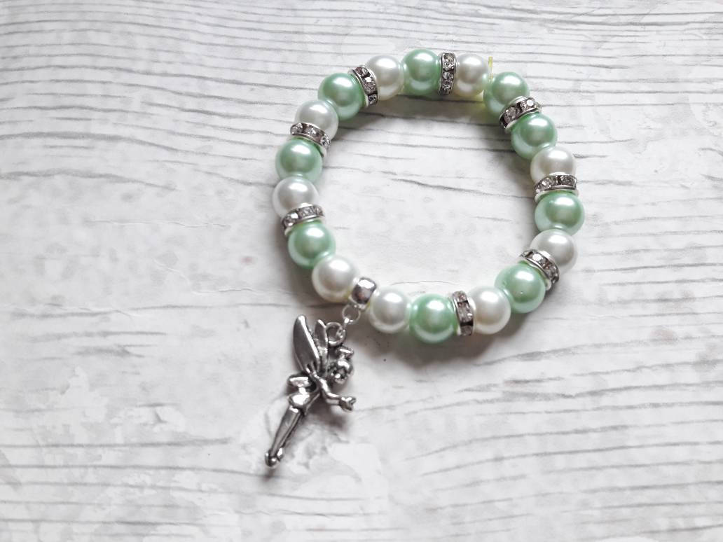 Fairy charm bracelet, pixie jewellery, fairytale jewelry, gifts for girls, fairytale bracelet, beaded jewellery, stocking filler