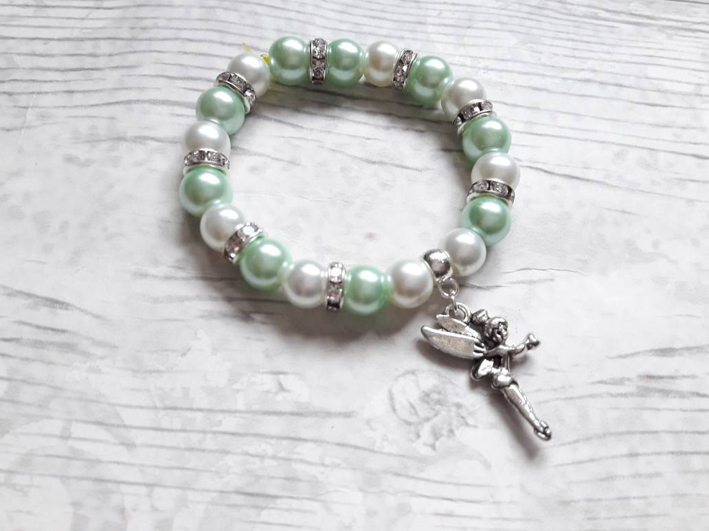 Fairy charm bracelet, pixie jewellery, fairytale jewelry, gifts for girls, fairytale bracelet, beaded jewellery, stocking filler