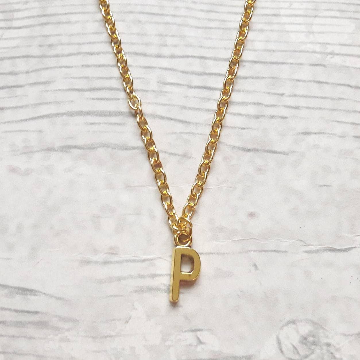 Initial necklace, personalised jewellery, gold plated letter jewelry, custom bridesmaid gift, monogram necklace