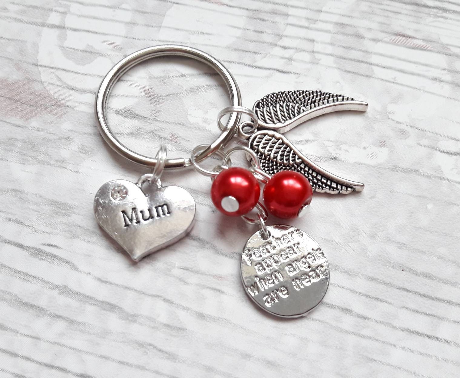 Angel wing necklace, memorial jewellery, fairy wings present, miscarriage jewelry, remembrance feather necklace, family loss jewellery