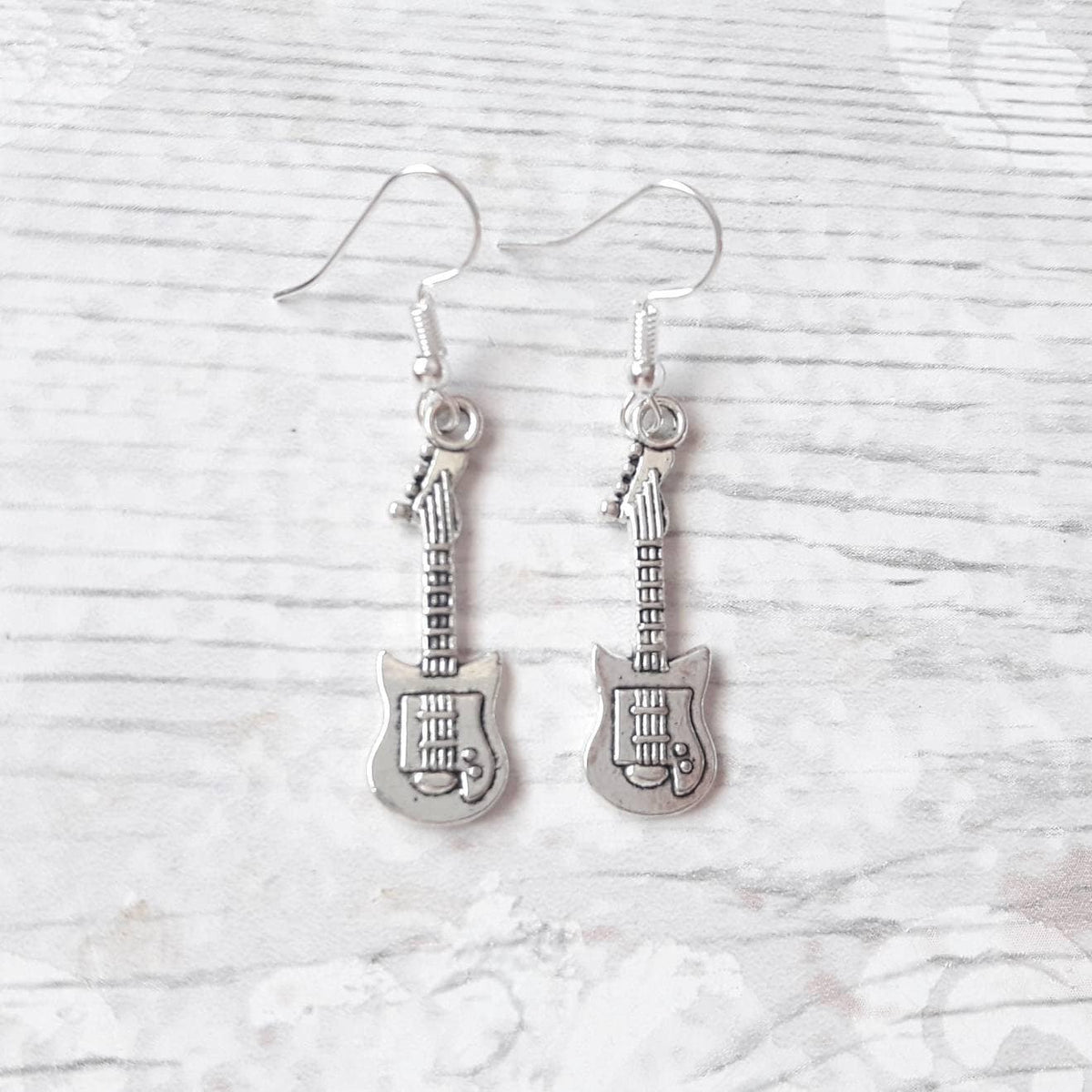 Guitar earrings, musical instrument jewellery, dance jewelry, music teacher jewellery, the you present, teacher appreciation present